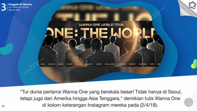 [Bintang] Singgah di Jakarta, Ini 5 Fakta Tur Dunia Wanna One
