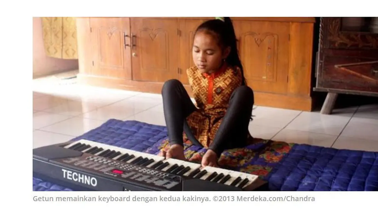 Getun Tri Aena menjadi disabilitas karena terlahir istimewa