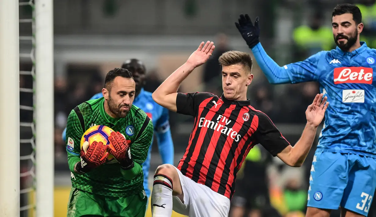 Krzysztof Piatek berhasil langsung tancap gas dengan mencetak enam gol hanya dalam 310 menit. (AFP/Miguel Medina)