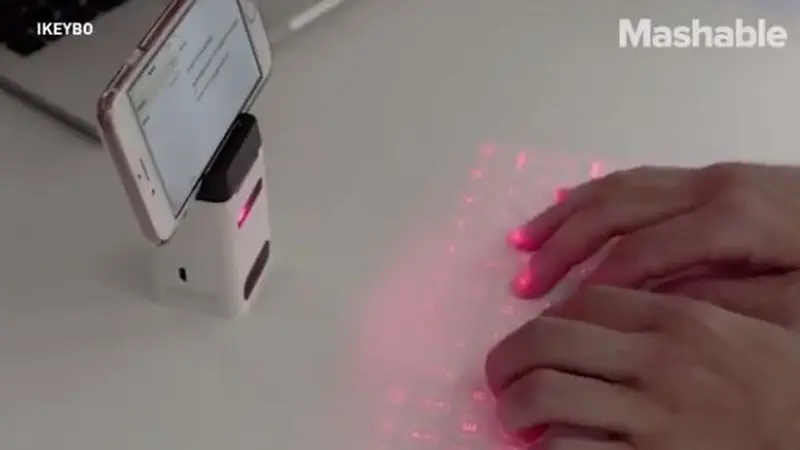 Canggih, Alat Ini Bisa Keluarkan Cahaya Laser Untuk Mengetik