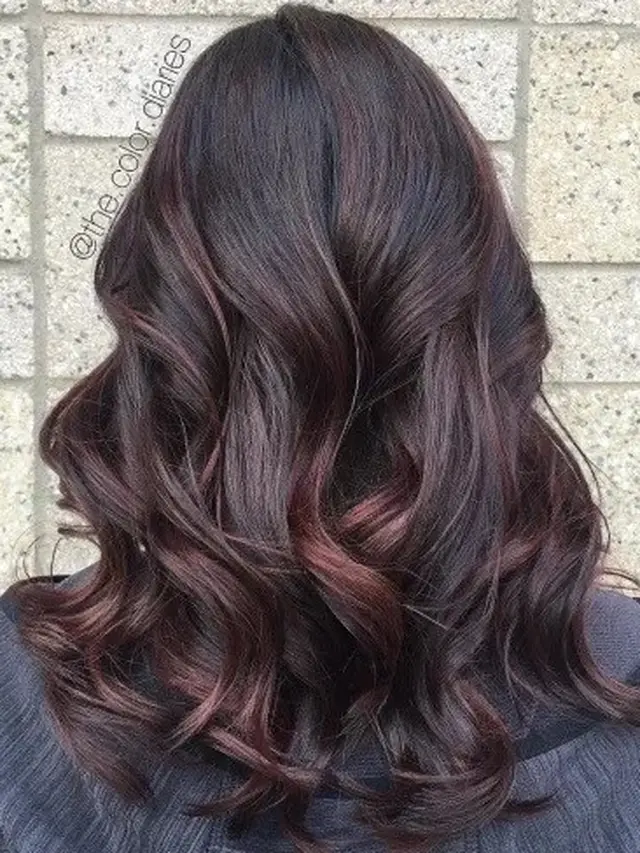 Warna Rambut Burgundy