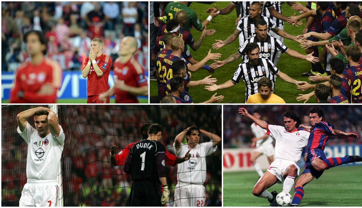 Berikut ini deretan klub yang paling sering gagal di final Liga Champions.