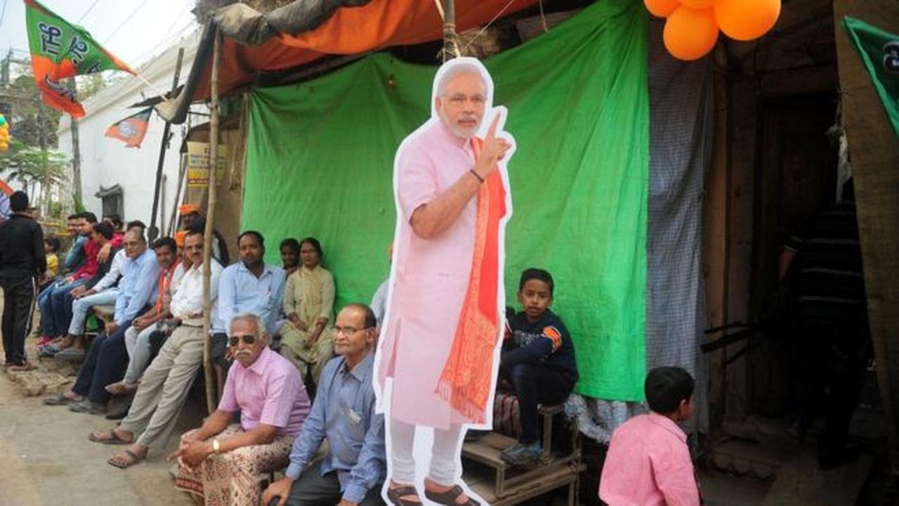 Pemilihan untuk referendum PM India Narendra Modi. (AFP)
