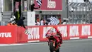 Raihan ini sekaligus menandai kebangkitan Marc Marquez di ajang balap motor paling bergengsi, MotoGP. (Toshifumi KITAMURA/AFP
