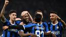 3. Inter Milan - La Beneamata saat ini sedang berupaya untuk melunasi utang yang telah menjeratnya selama bertahun-tahun. Inter Milan mempunyai utang sebesar 461 juta euro. (AFP/Marco Bertorello)