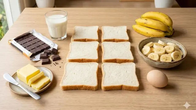 Resep Roti Tawar Gulung Isi Pisang Cokelat