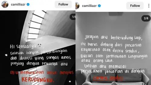 Zara Anak Ridwan Kamil Umumkan Lepas Hijab: Jangan Menyalahkan Orangtuaku -  ShowBiz Liputan6.com