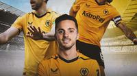 Wolverhampton - Pablo Sarabia, Ruben Neves, Craig Dawson (Bola.com/Decika Fatmawaty)