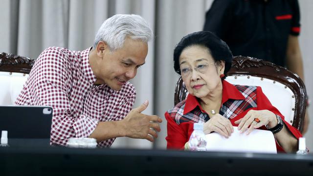 Ganjar Pranowo dan Megawati Soekarnoputri