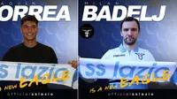 Lazio mendatangkan dua wajah baru, Milan Badelj dan Joaquin Correa, untuk memperkuat tim menghadapi musim depan. (Twitter Lazio)