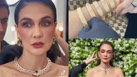 6 Potret Luna Maya Pakai Perhiasan Seharga Satu Kompleks Perumahan, Dijaga Ketat Saat Photoshoot