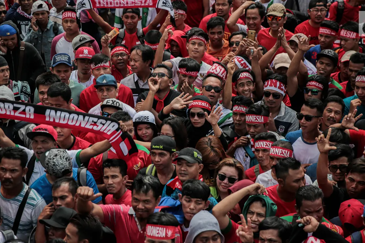 Suporter Timnas Indonesia U-22