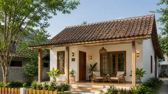 rumah kampung nuansa natural, ChatGPT