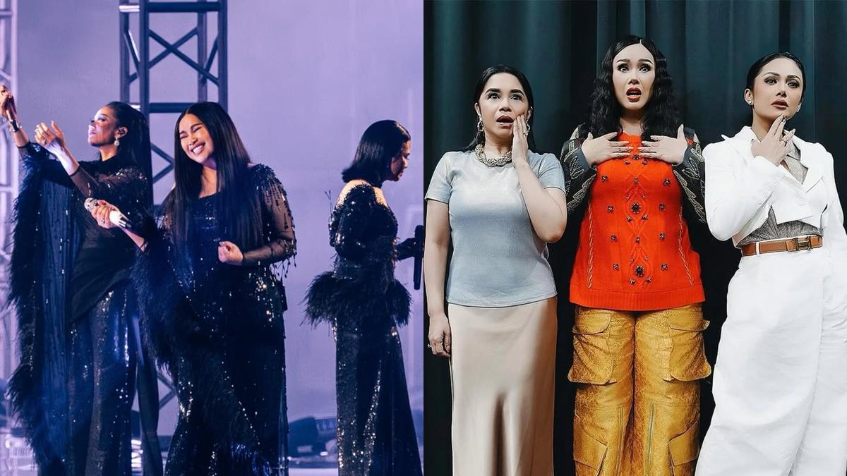 Gaya Kompak Tiga Diva Krisdayanti, Ruth Sahanaya, dan Titi DJ di Satu Panggung, Tampil Energik di Usia 50an