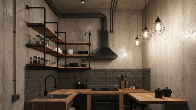 Diseño de cocina funcional 2x3