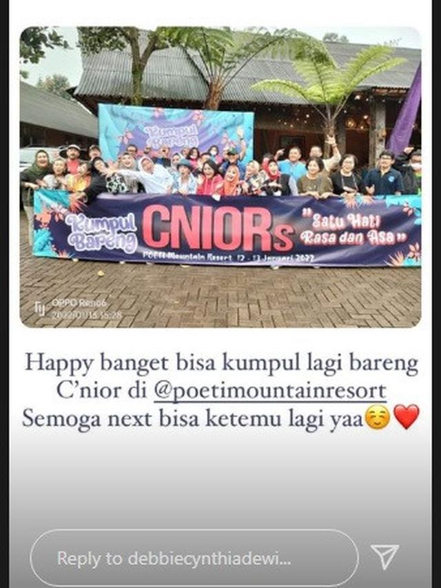 Reuni artis senior era 70 dan 80-an (Foto: Instagram/@debbiecynthiadewi)