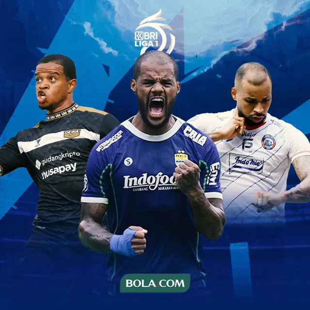 BRI Liga 1 -  Striker BRI Liga 1: Gustavo Almeida, David da Silva, Alex Martins