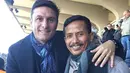 Tak hanya Ronaldo, Djadjang juga sempat selfie bersama mantan kapten Inter Milan, Javier Zanetti. Pelatih 51 tahun itu sedang menjalani latihan kepelatihan bersama Inter Milan. (Bola.com/Instagram)