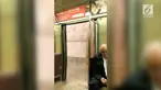 Rekaman hujan merembes masuk ke dalam subway di New York, Amerika.