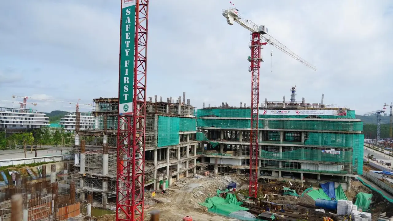 Potret proyek kantor Kemenko Perekonomian di IKN