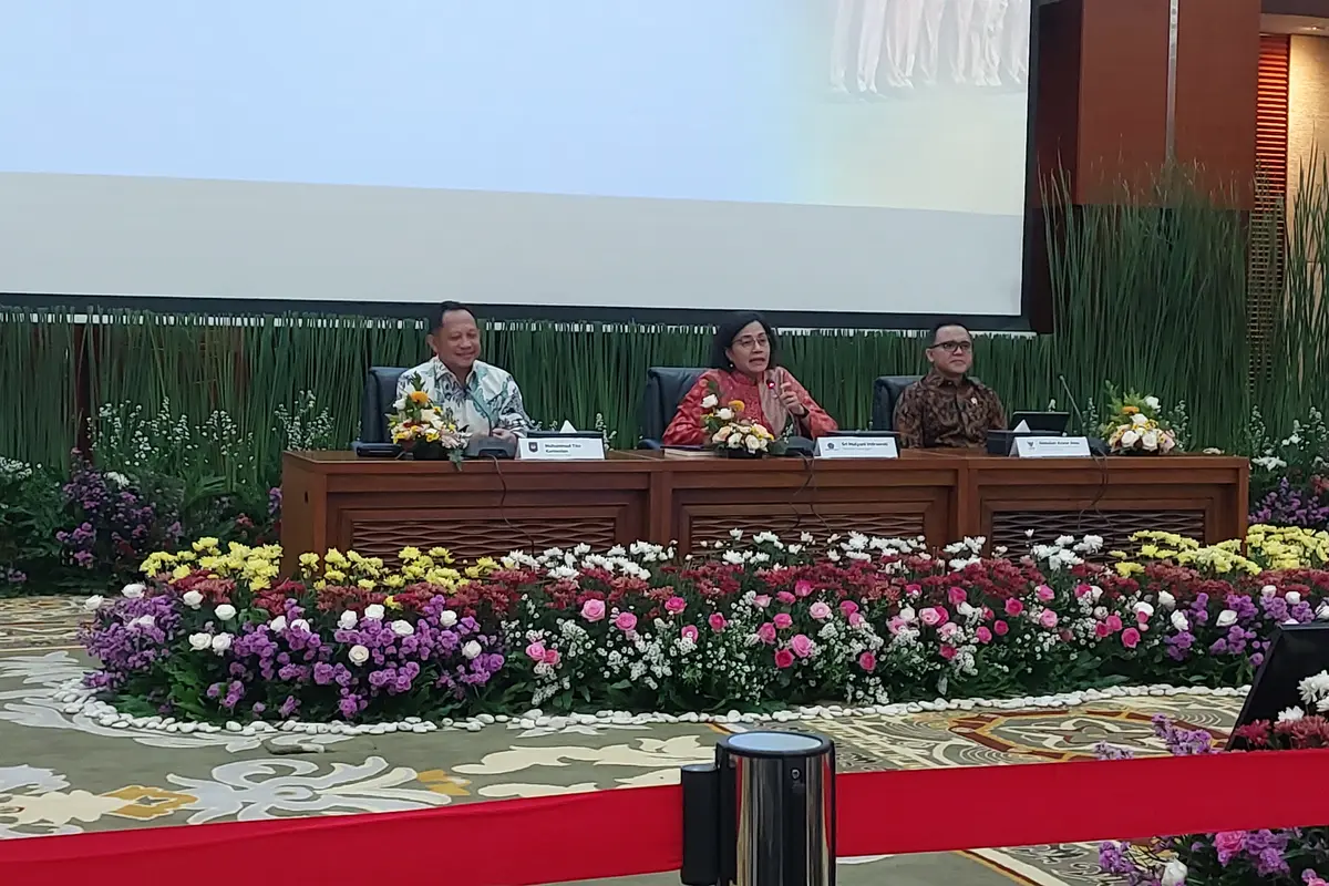 Konferensi pers THR ASN 2024, Jumat (15/3/2024). (Foto: Liputan6.com/Arief RH)