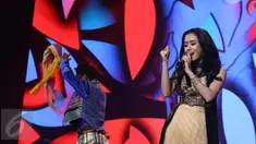 Penampilan Cita Citata di Panggung Konser Raya 22 Indosiar, Jakarta, Rabu (11/1). Konser Raya 22 Indosiar mengambil tema Semesta Cinta Indonesia. (Liputan6.com/Herman Zakharia)