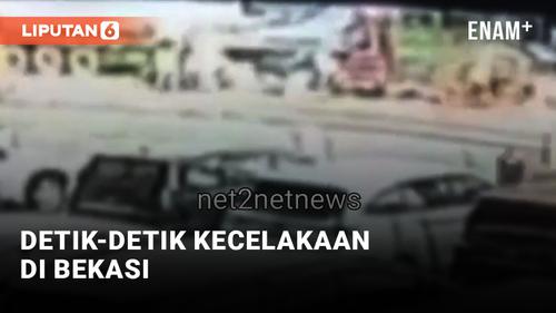 VIDEO: Rekaman CCTV, Detik-detik Kecelakaan Maut di Bekasi