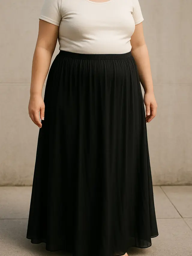 Rok yang Cocok untuk Perut Buncit (Foto: ChatGPT)