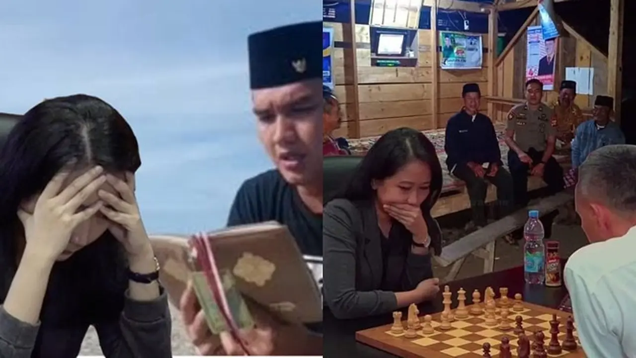 6 Editan Foto Kocak Pertandingan Catur Dewa Kipas Vs GM Irene