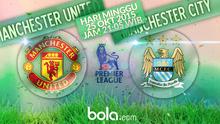 Manchester United vs Manchester City (Bola.com/Samsul Hadi)