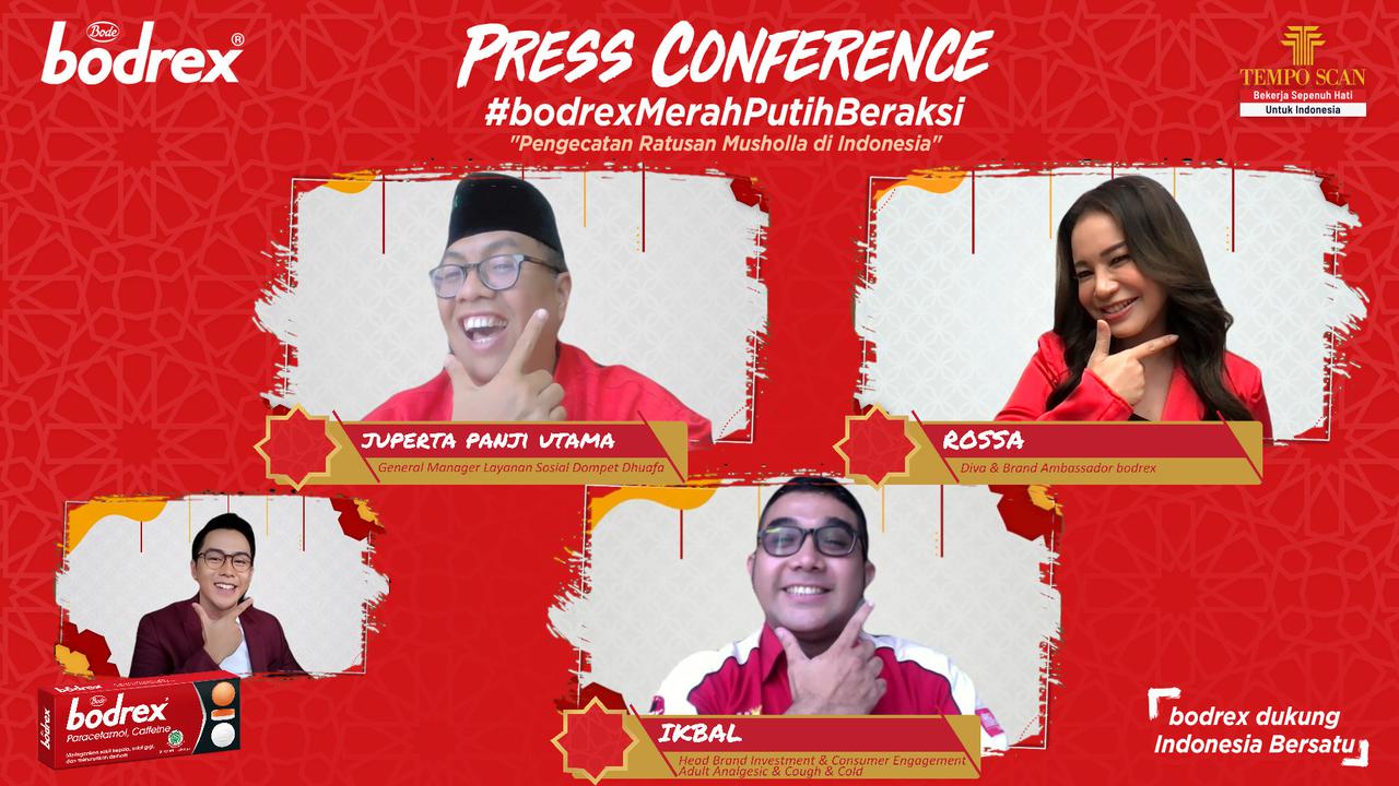 Kolaborasi Bodrex, Rossa dan Dompet Dhuafa dalam Program #BodrexMerahPutihBeraksi