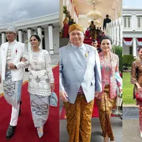 Intip gaya kebaya para istri menteri di HUT ke-79 RI (@annisayudhyono @loemongga @yanti_airlangga)