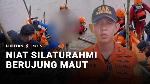 Sebuah perahu yang membawa warga silaturahmi lebaran mengalami kecelakaan. Ada satu dari tiga penumpang yang tenggelam ditemukan tewas setelah hilang selama 3 hari.