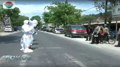 Sosialiasi operasi zebra digelar di sejumlah titik yang rawan terjadi laka lantas atau black spot di Pasar Kecamatan Kapas, Bojonegoro.