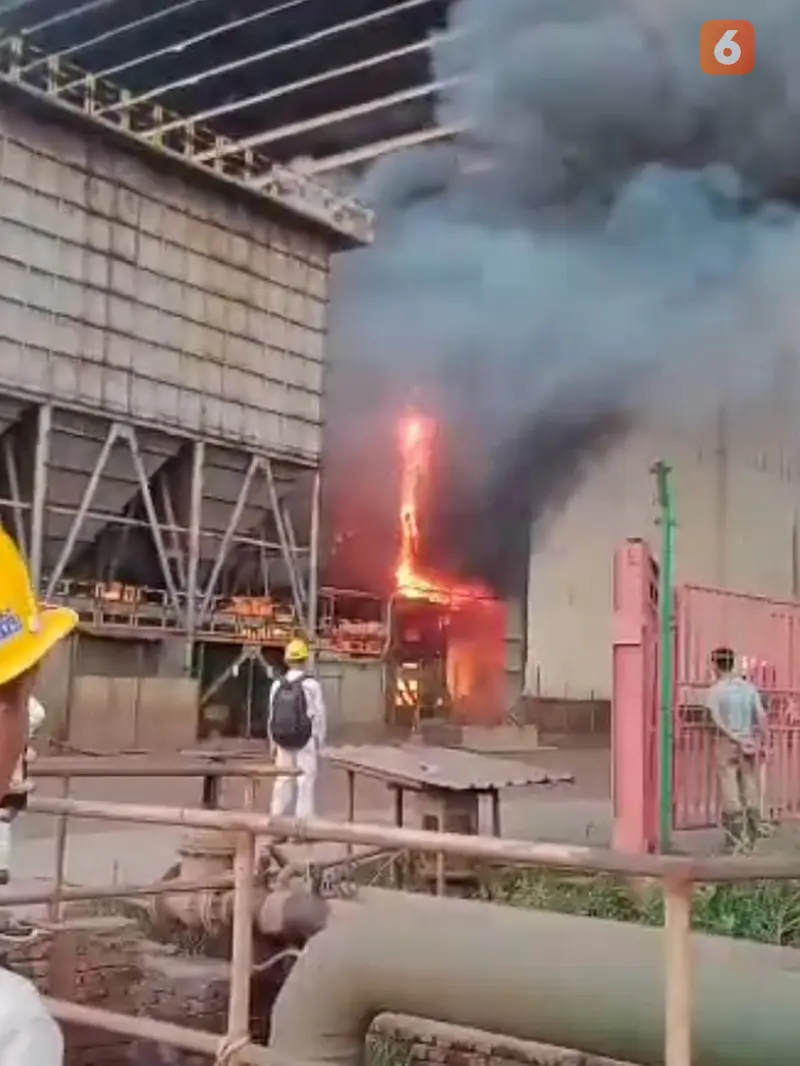 Kebakaran di kawasan PT IMIP Morowali
