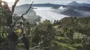 Tim Red Bull Skydive melakukan survei di Puncak Penanjakan, Taman Nasional Bromo Tengger Semeru, Jawa Timur. 27 Februari 2015. (Red Bull Content Pool)