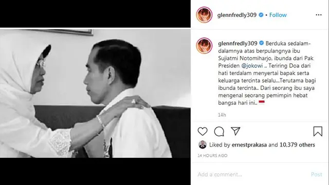 Duka Selebritis Tanah  Atas Meninggalnya Ibunda Presiden Jokowi