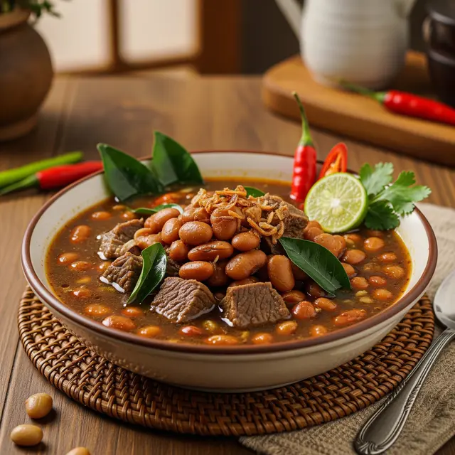 Brongkos Kacang Tolo Khas Jogja (Gemini AI)