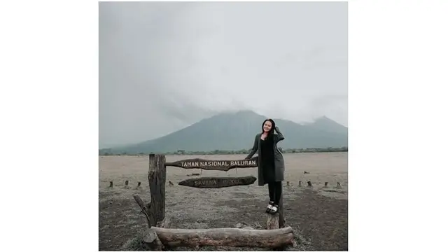 Olivia Gunawan saat berada di Taman Nasional Baluran