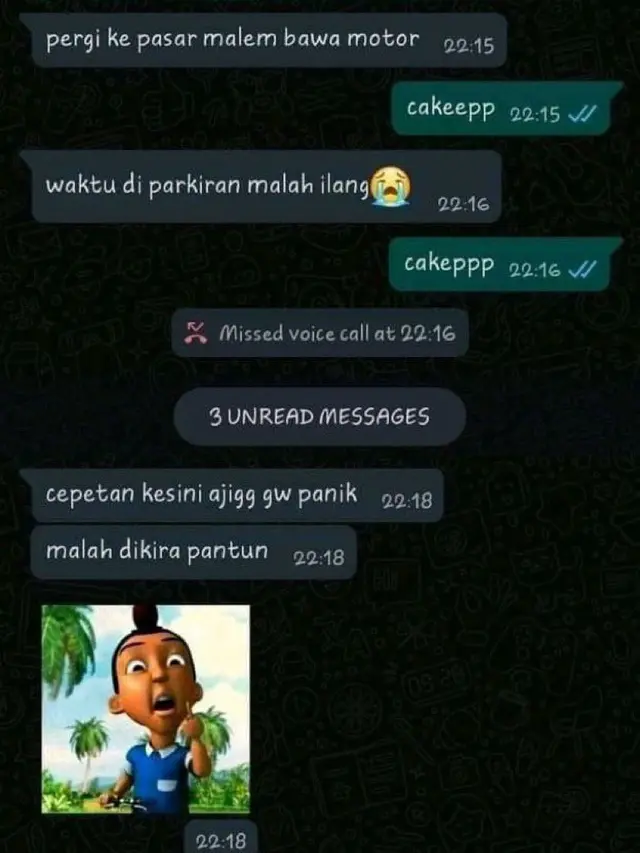 6 Chat Dikira Pantun Ini Kocak, Akhirnya Bikin Senyum Tipis