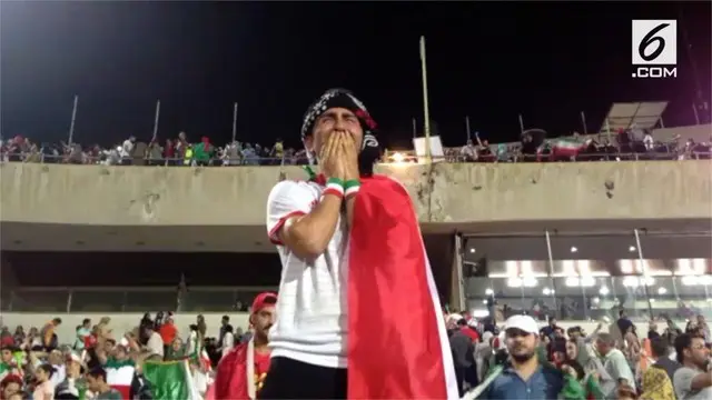 VIDEO: Warga Menangis Saat Iran Imbang Lawan Portugal