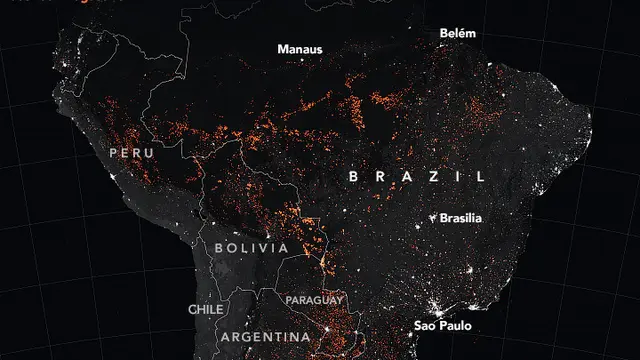 Deteksi kebakaran hutan Amazon (wikimedia commons)
