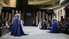 Sejumlah model berpose saat ajang Fashio Nation ke-11 yang bertemakan Real Life Real Story persembahan dari Matie France Bodyline di Senayan City, Jakarta, Jumat (14/4). (Liputan6.com/Angga Yuniar)