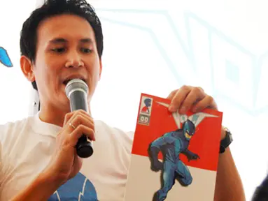 Citizen6, Jakarta Pusat: Komik tokoh pahlawan super bernama Volt ini, merupakan karya Aswin Siregar dengan alur cerita Indonesia yang terinspirasi dari tokoh pewayangan dan mahabarata (Pengirim: Bayu Lindarto)