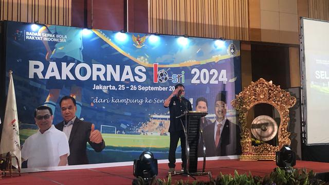 Badan Sepak Bola Rakyat Indonesia (BASRI) menggelar rapat koordinasi nasional di Hotel Ciputra, Jakarta