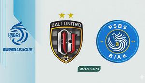 Cover prediksi Bali United versus PSBS Biak di BRI Super League.