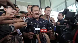 Ditemui usai bertemu Pimpinan KPK, Anang mengaku kehadirannya untuk menjalin kerjasama dengan KPK, Jakarta, (21/10/14). (Liputan6.com/Panji Diksana)