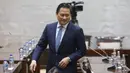 Wakil Menteri Keuangan yang juga Calon Deputi Gubernur Bank Indonesia, Thomas Djiwandono bersiap mengikuti uji kelayakan dan kepatutan di ruang Komisi XI Dewan Perwakilan Rakyat Republik Indonesia di Kompleks Parlemen, Senayan, Jakarta, Senin (26/1/2026). Komisi XI Dewan Perwakilan Rakyat (DPR) Republik Indonesia memilih Thomas Djiwandono sebagai Deputi Gubernur Bank Indonesia (BI). (Merdeka.com/Arie Basuki)