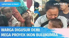Warga hanya dapat meluapkan emosinya dengan menangis histeris melihat rumahnya digusur oleh petugas demi terlaksanakannya mega proyek ikon Bulukumba. Kini mereka tengah kebingungan karena tak memiliki tempat tinggal.