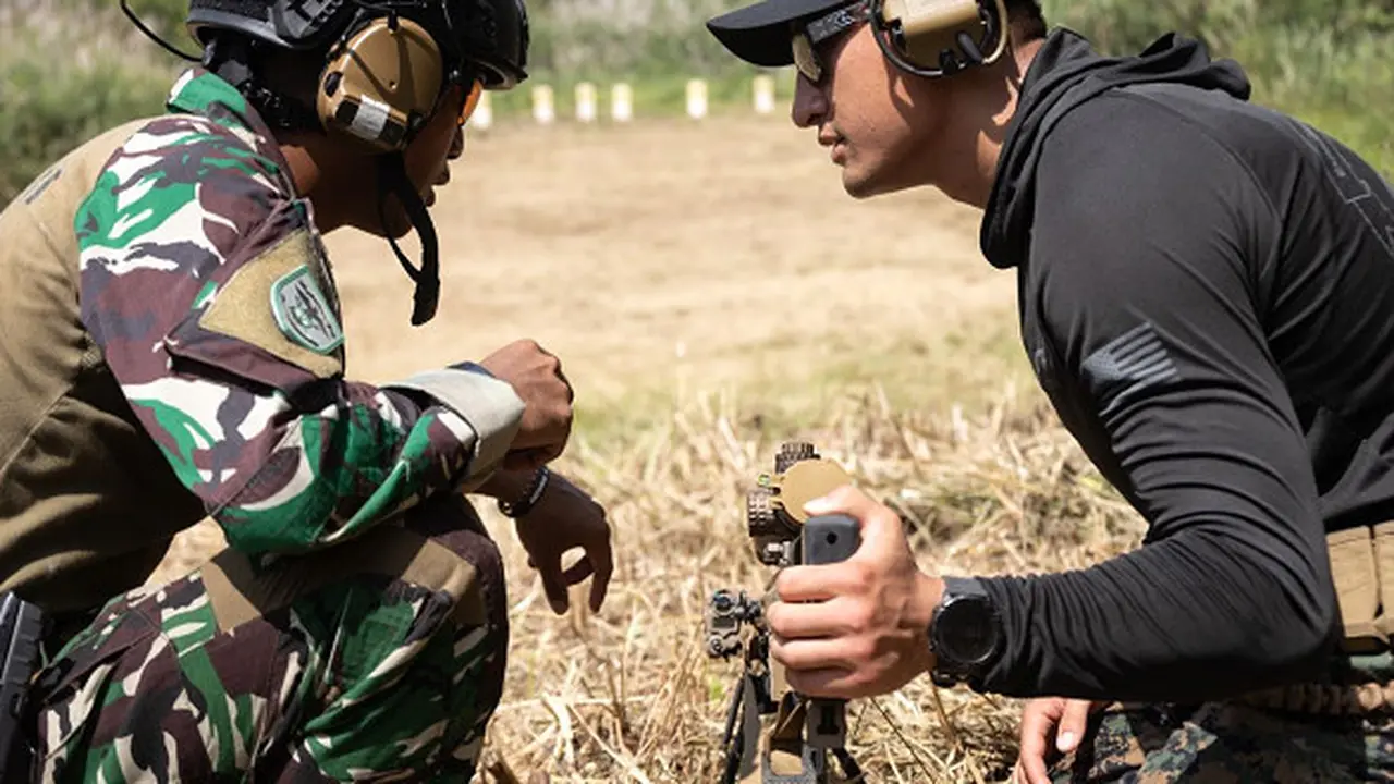 Marinir Indonesia dan Amerika Serikat (AS) telah menyelesaikan latihan gabungan di Antralina, Jampang Tengah, Kabupaten Sukabumi, Jawa Barat, Indonesia. (Dok. Kedutaan Besar AS)